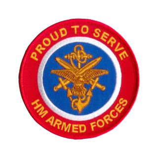 Proud To Serve HM Armed Forces - Round